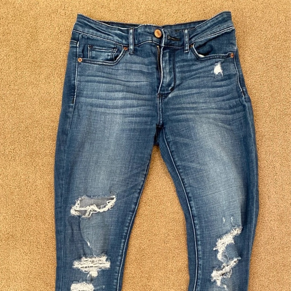 Abercrombie and Fitch Ripped Skinny Jeans